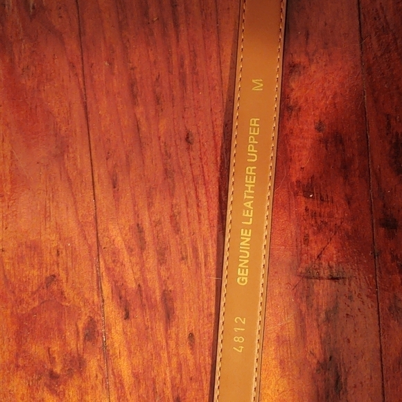 Thin Black Snakeskin Genuine Leather Upper Belt with Silver Buckle Sz M - Picture 7 of 7